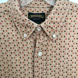 Vintage Cross Pattern Button Down